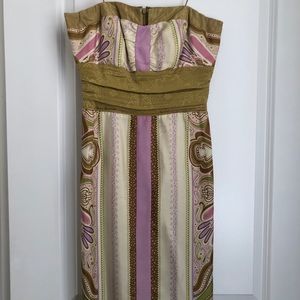 Nicole Miller Collection 100% Silk Midi Dress